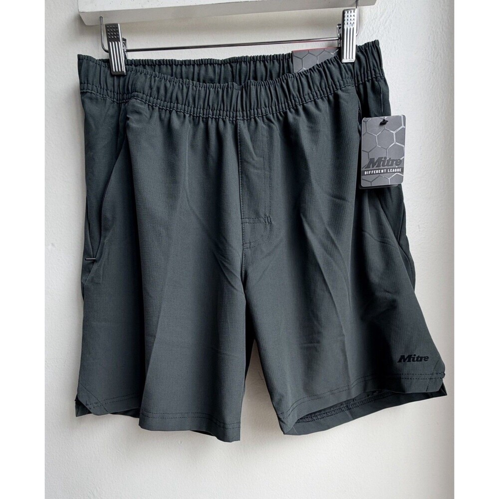 Mitre Different League Athletic Shorts Men Small S Sage Green Olive New W Tags